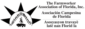 Farmworker Association of Florida logo in black in white